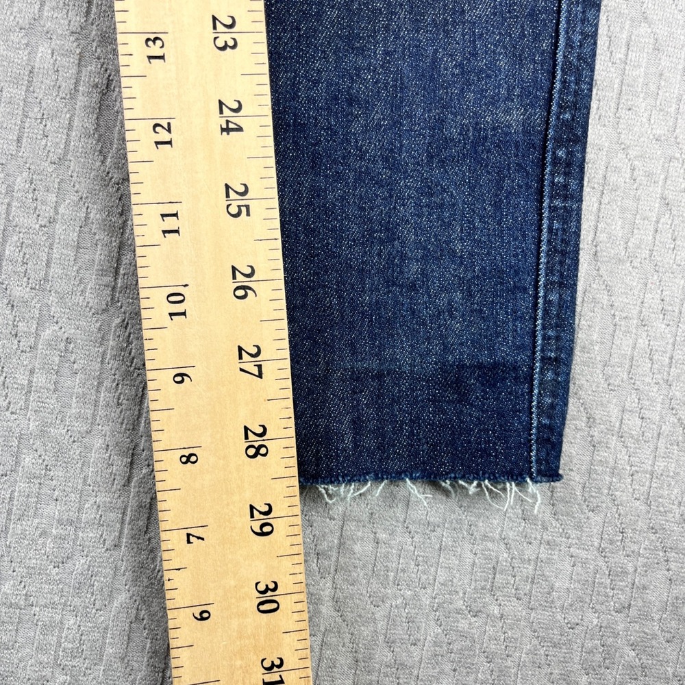 New Judy Blue Skinny Fit Jeans Women 0/24(23X28 1/2) high rise Dark Wash Raw Hem - Picture 6 of 12